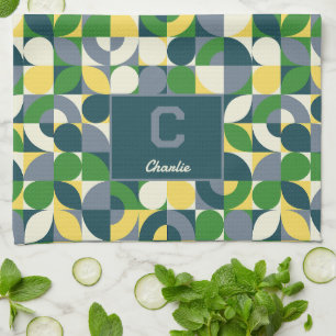 Linge De Cuisine Motif géométrique Abstrait Bauhaus moderne