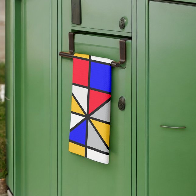 Linge De Cuisine Motif géométrique Carré multicolore (Kitchen Towel)