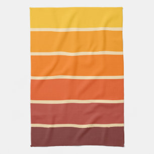 Linge De Cuisine Motif géométrique de style rétro vintage des année