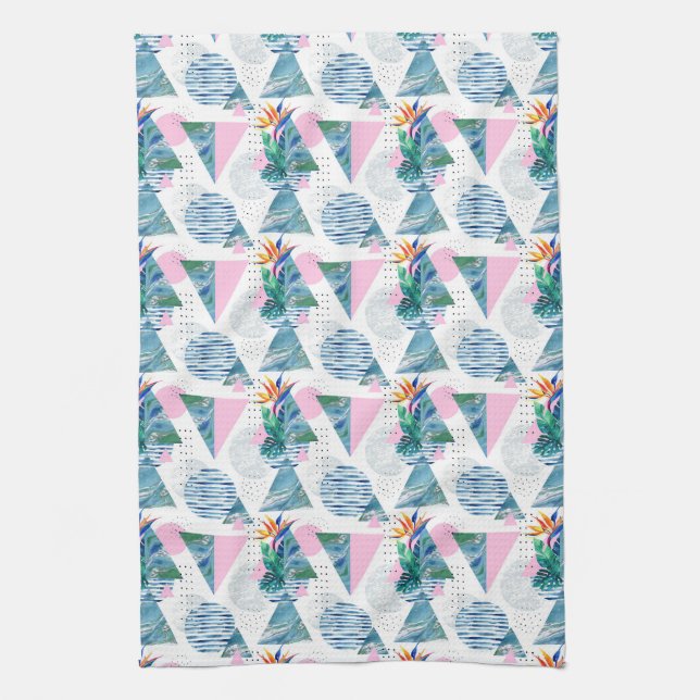Linge De Cuisine Motif géométrique tropical (Vertical)