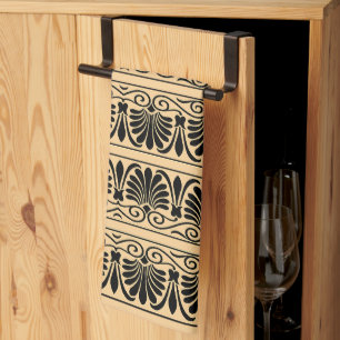 Linge De Cuisine Motif grec méditerranéen arabe Brown
