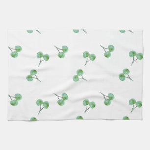 Linge De Cuisine Motif Green Cherry