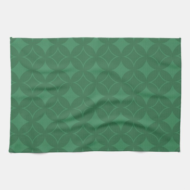Linge De Cuisine Motif Green Shippo (Horizontal)
