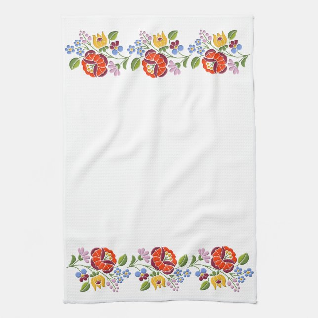 Linge De Cuisine Motif hongrois d'art populaire de broderie de (Vertical)