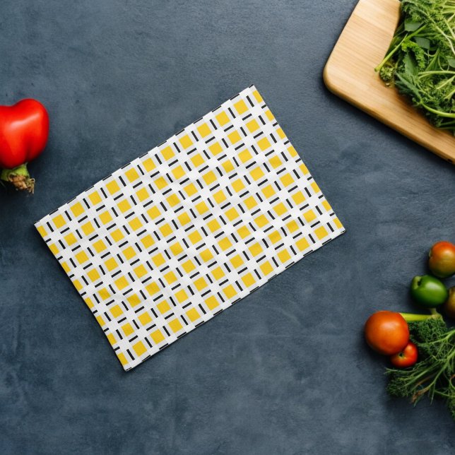 Linge De Cuisine Motif jaune (Kitchen Towel)