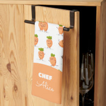 Motif kawaii de carottes amusantes