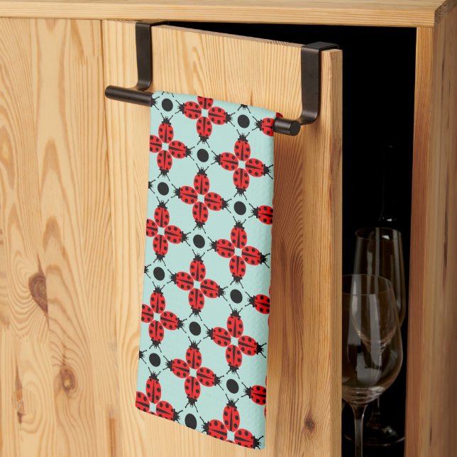 Linge De Cuisine Motif Ladybug (Pliage en tiers)