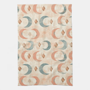 Linge De Cuisine Motif lunaire floral céleste Boho (6)