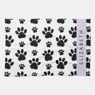 Linge De Cuisine Motif mâle, Patrouilles de chien, Noir et Blanc, V