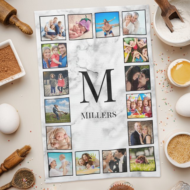 Linge De Cuisine Motif Marbre blanc en pierre (Créateur téléchargé)