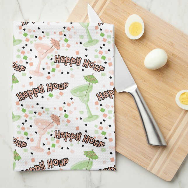 Linge De Cuisine Motif Margarita  (Quart Plié)