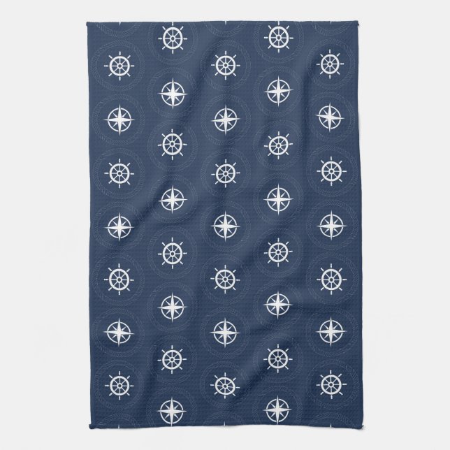 Linge De Cuisine Motif maritime d'outil (Vertical)