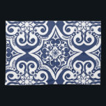 Linge De Cuisine Motif marocain bleu et blanc<br><div class="desc">Elégante motif marocaine bleue et blanche. Ce design est disponible en variété de couleurs et de produits.</div>