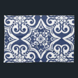 Linge De Cuisine Motif marocain bleu et blanc<br><div class="desc">Elégante motif marocaine bleue et blanche. Ce design est disponible en variété de couleurs et de produits.</div>