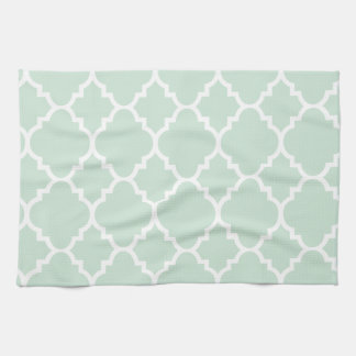 Linge De Cuisine Motif marocain vert en bon état de Quatrefoil