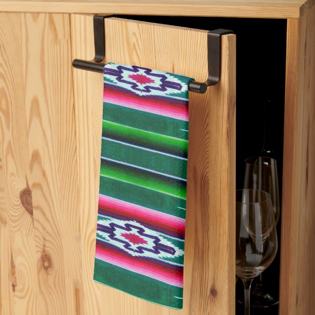 Linge De Cuisine Motif mexicain Sarape (Pliage en tiers)