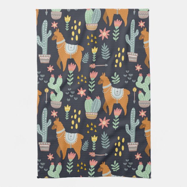 Linge De Cuisine Motif mignon d'alpaga (Vertical)
