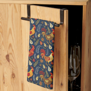 Linge De Cuisine Motif mignon de poules carrelées