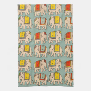 Linge De Cuisine Motif mignon d'éléphant d'éléphants de cirque