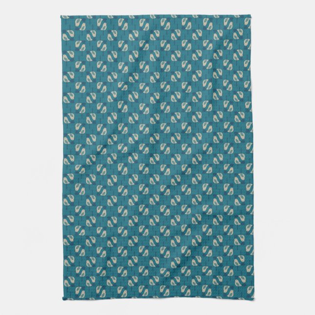 Linge De Cuisine motif montrant des oiseaux (Vertical)