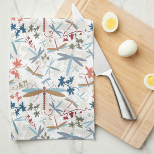 Linge De Cuisine Motif multicolore de libellules