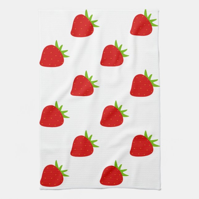 Linge De Cuisine Motif mûre fraise (Vertical)