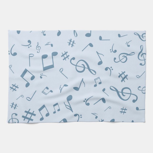 Linge De Cuisine Motif musical (Horizontal)
