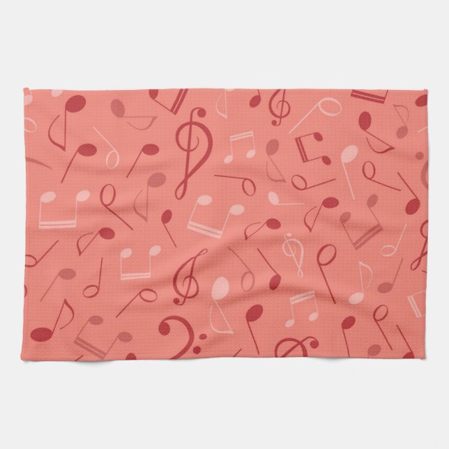 Linge De Cuisine Motif musical (Horizontal)