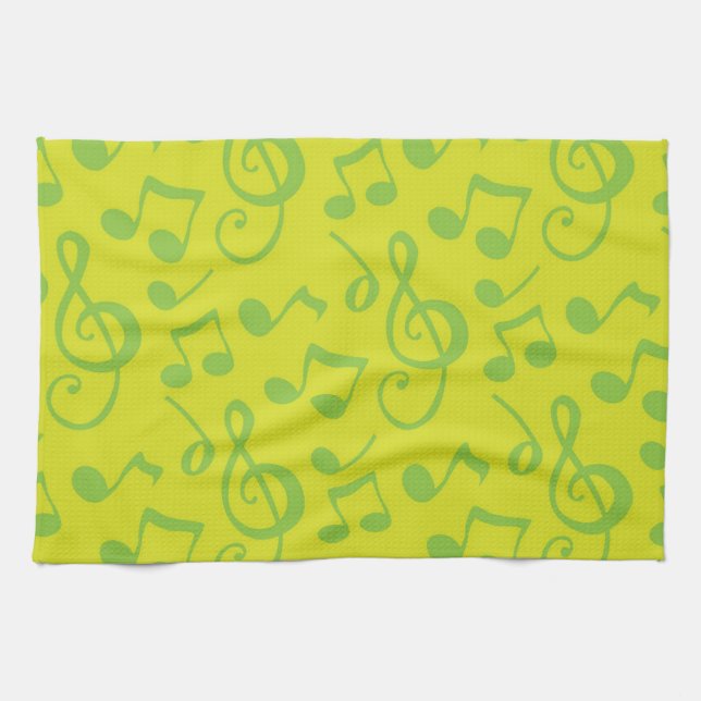 Linge De Cuisine Motif musical (Horizontal)