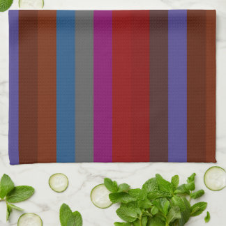 Linge De Cuisine Motif n° 42 de de bandes colorées rétro