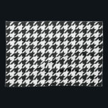 Linge De Cuisine Motif noir blanc de Houndstooth<br><div class="desc">motif sans soudure classique en noir et blanc</div>