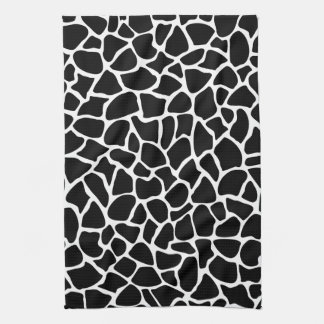 Linge De Cuisine Motif noir et blanc de girafe de poster de animal