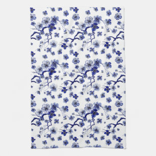 Linge De Cuisine Motif oriental de branche du monogramme Sakura