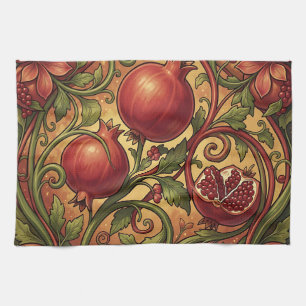 Linge De Cuisine Motif ornemental de grenade Art Nouveau