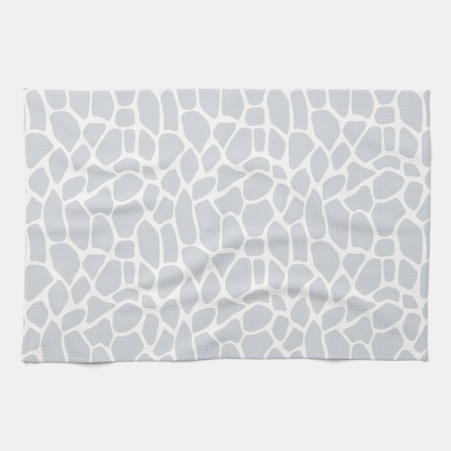 Linge De Cuisine Motif Pastel Blue Giraffe (Horizontal)