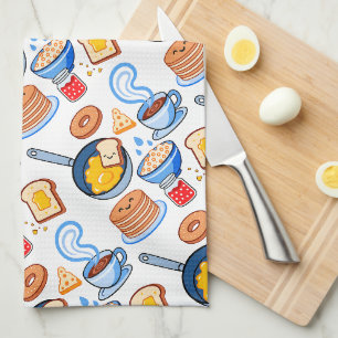Linge De Cuisine Motif petit-déjeuner mignon – Nourriture kawaii sa