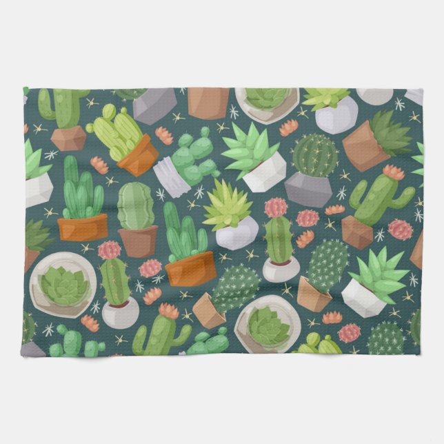 Linge De Cuisine motif plante (Horizontal)