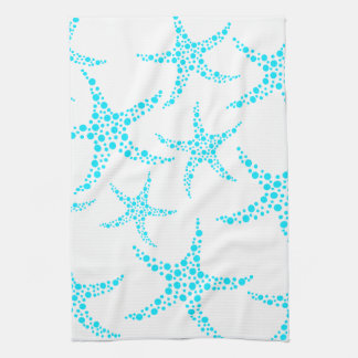 Linge De Cuisine Motif pointillé d'étoiles de mer dans la turquoise