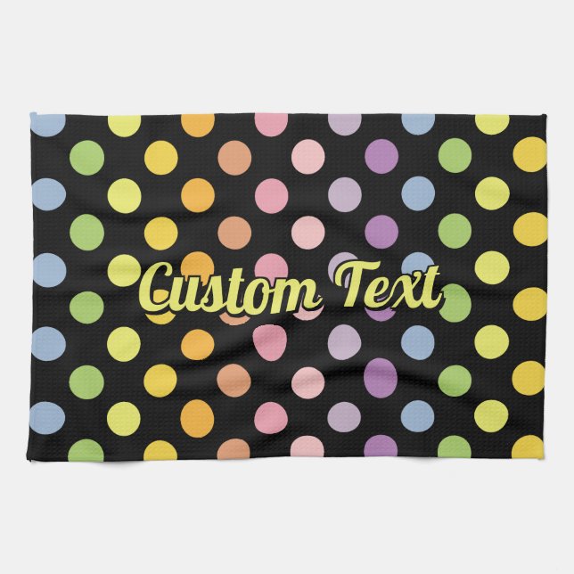 Linge De Cuisine Motif Pois Rainbow (Horizontal)