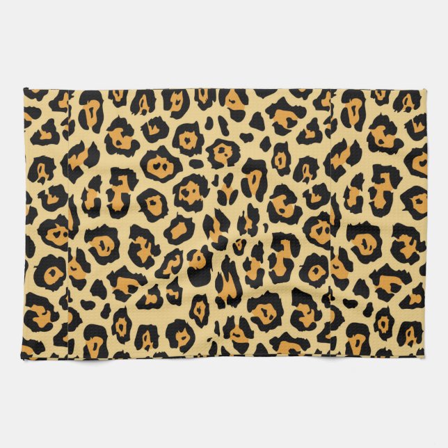 Linge De Cuisine Motif Poster de animal Leopard-25560 (Horizontal)