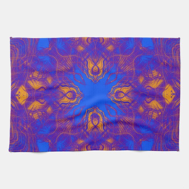 Linge De Cuisine Motif psychédélique violet (Horizontal)