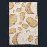 Linge De Cuisine Motif pud de pomme de terre<br><div class="desc">Le chic coin cuisine dispose d'un motif d'illustration de pomme de terre amusant et fantaisiste. Un ajout élégant et amusant à votre collection de serviettes de cuisine, cadeau maison moderne réfléchi pour le cuisinier dans votre vie, ou cadeau de cuisine élégant pour toute occasion. Conçu comme un modèle, vous pouvez...</div>