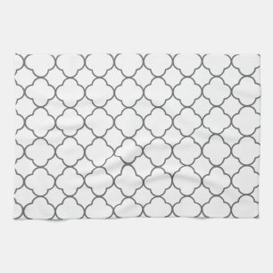 Linge De Cuisine Motif Quatrefoil classique