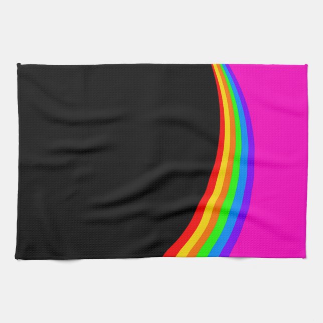 LINGE DE CUISINE MOTIF RAINBOW (Horizontal)