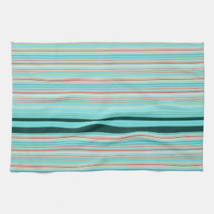 Linge De Cuisine Motif rayé multicolore