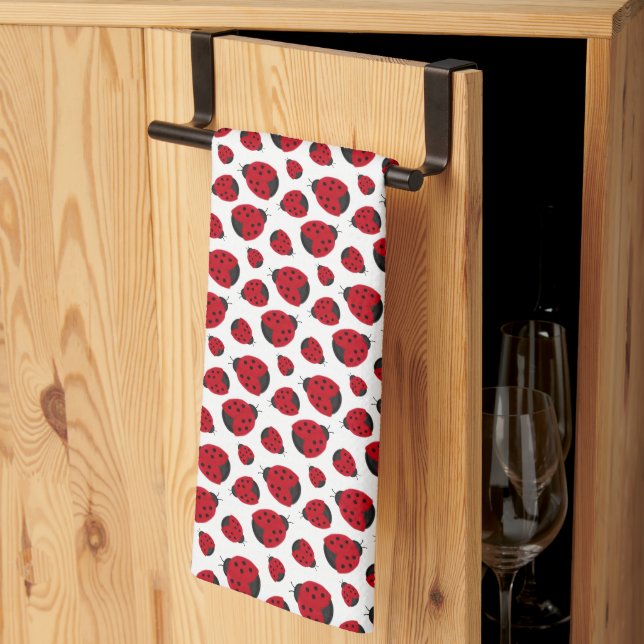 Linge De Cuisine Motif Red Ladybug (Pliage en tiers)