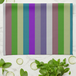 Linge De Cuisine Motif rétro à bandes colorées #19