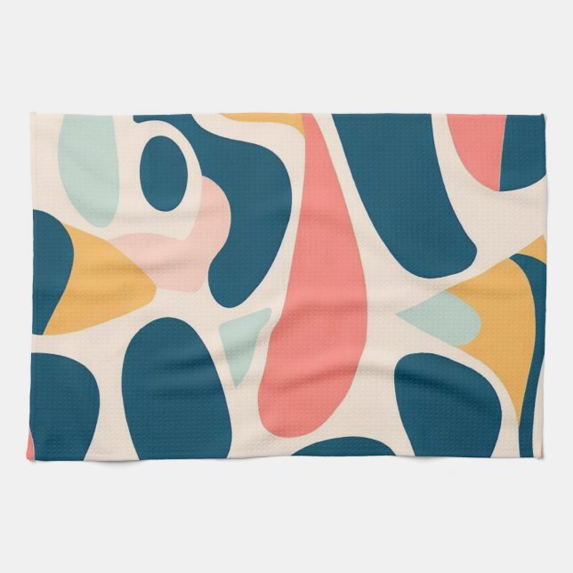 Linge De Cuisine Motif rétro Abstrait (Horizontal)