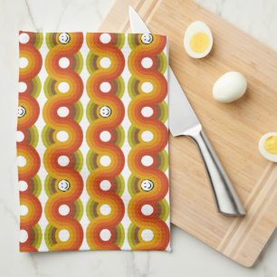Linge De Cuisine Motif Rétro Vintage Smiley No. 02