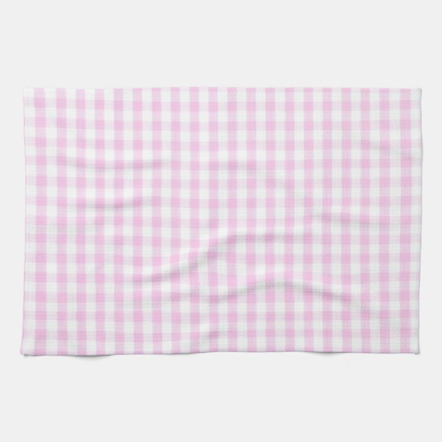 Linge De Cuisine Motif rose En vichy (Horizontal)